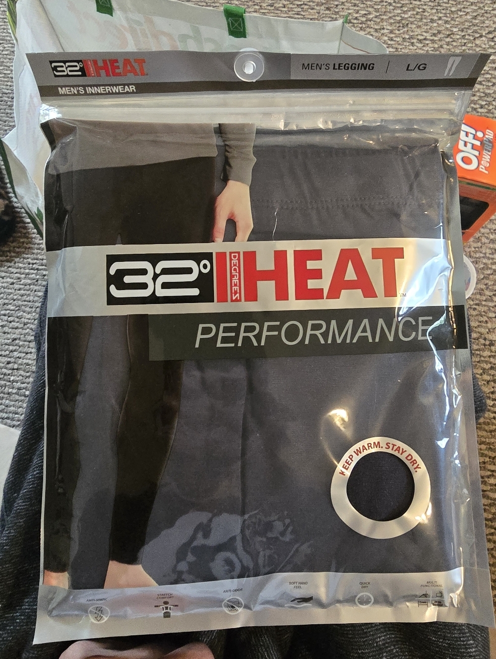 32° Heat Performance Men's Legging - Dark Gray